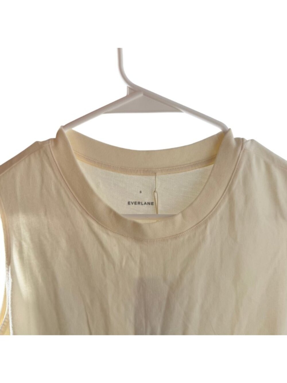 Everlane The Organic Cotton Weekend Tank Dress Women's Size Small in Canvas NWT! - Picture 5 of 6